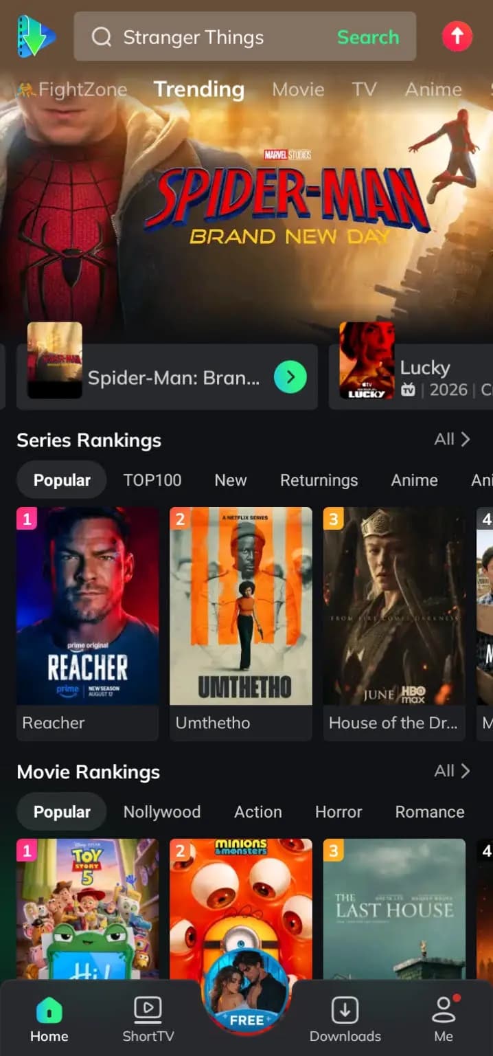 MovieBox app preview
