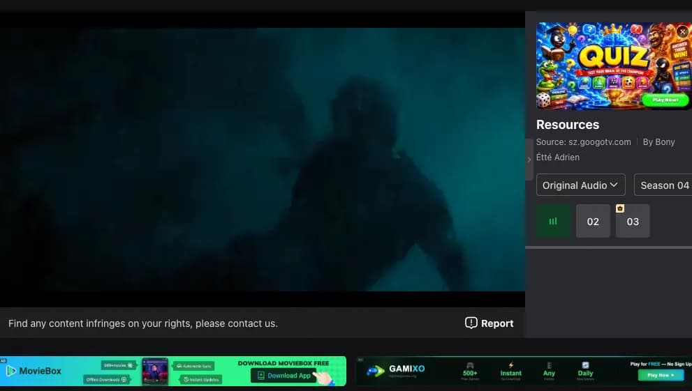Adjust subtitles and quality settings