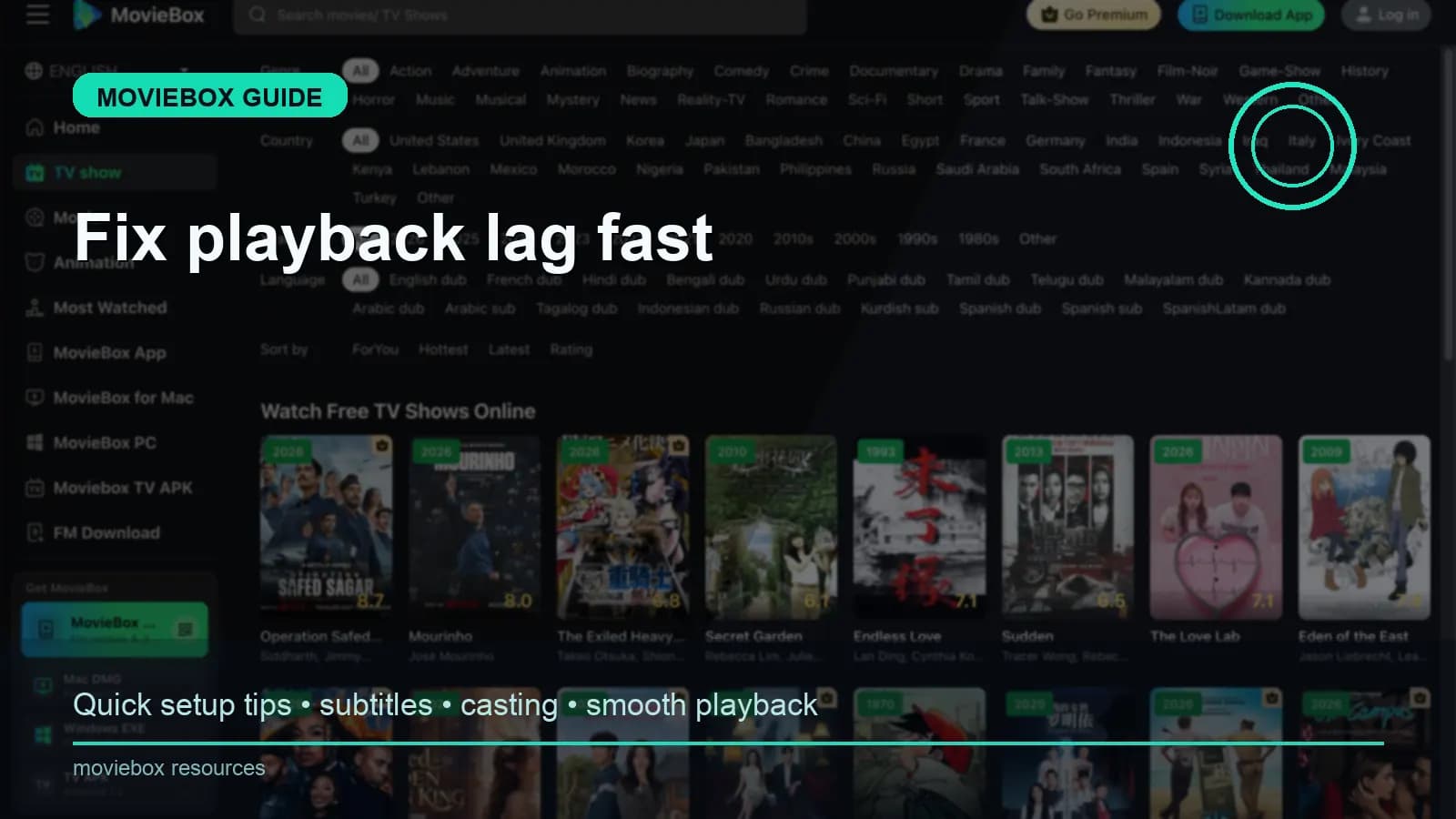 MovieBox low-bandwidth watch guide preview